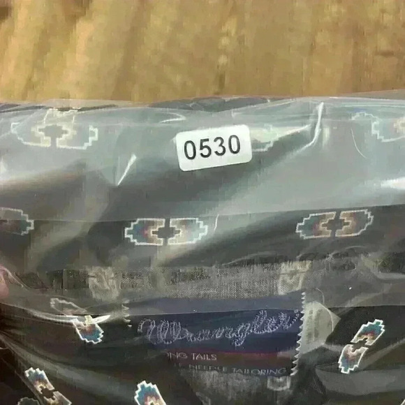 Vintage Wrangler X Long Tails Mens 18.5X36 Aztec Black Button Up Western Rodeo - Picture 15 of 15